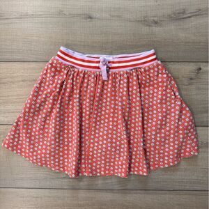 Mini Boden Floral Print Skort Skirt Flowers Pink 9 10 flowy twirl cotton